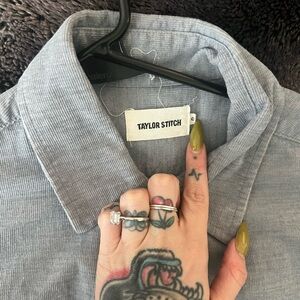 Taylor stitch men’s large grey corduroy shirt